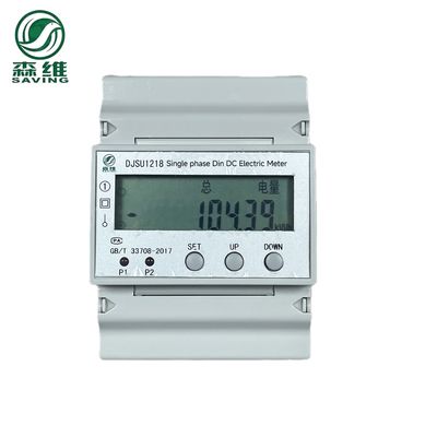 kwaliteit  Dc RS485 Prepaid Electronic Energy Meter Double Circuit Lcd Display fabriek